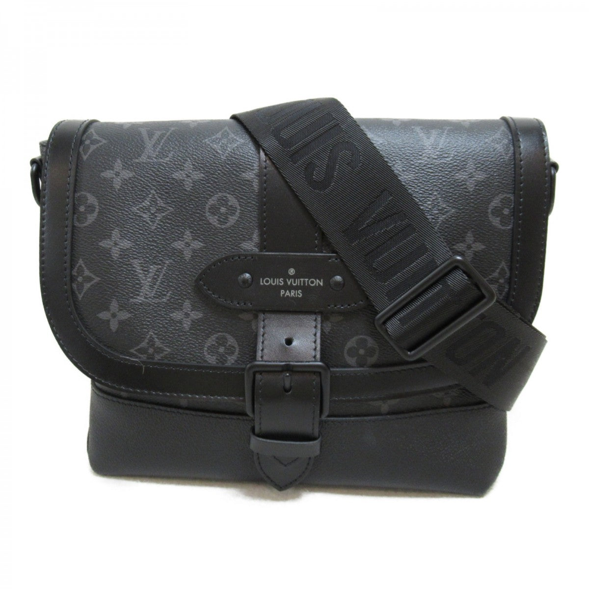 Louis Vuitton Black Monogram Messenger PM Voyager Bag For Sale at