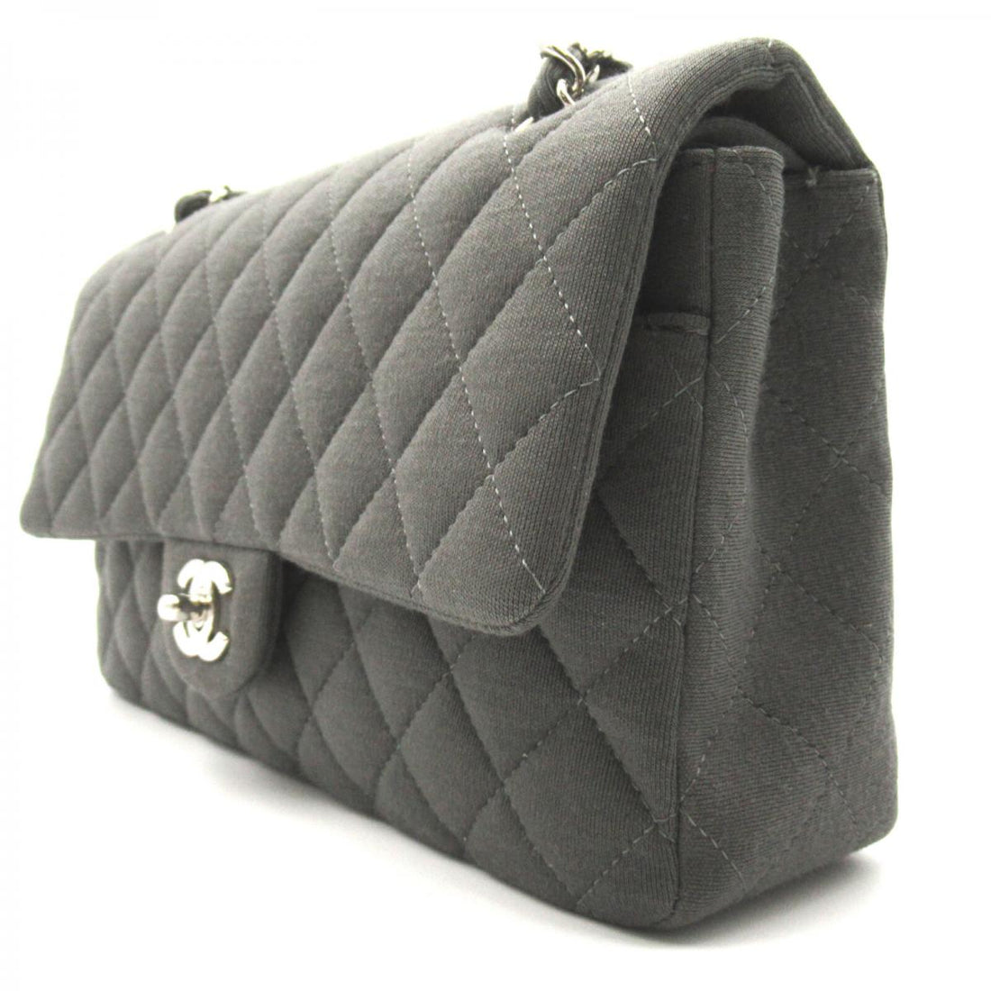 Quilted Jersey Classic Double Flap Bag