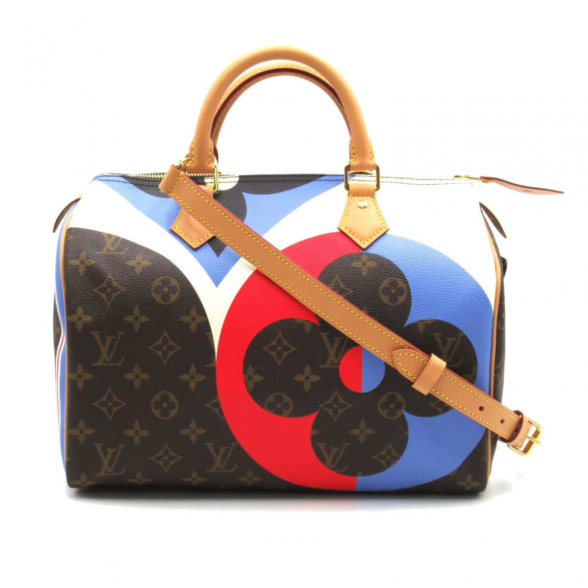 LOUIS VUITTON Game On Speedy 30 Bandouliere Monogram Canvas Shoulder B