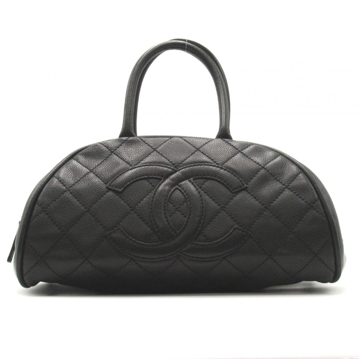 CC Quilted Caviar Bowling Bag