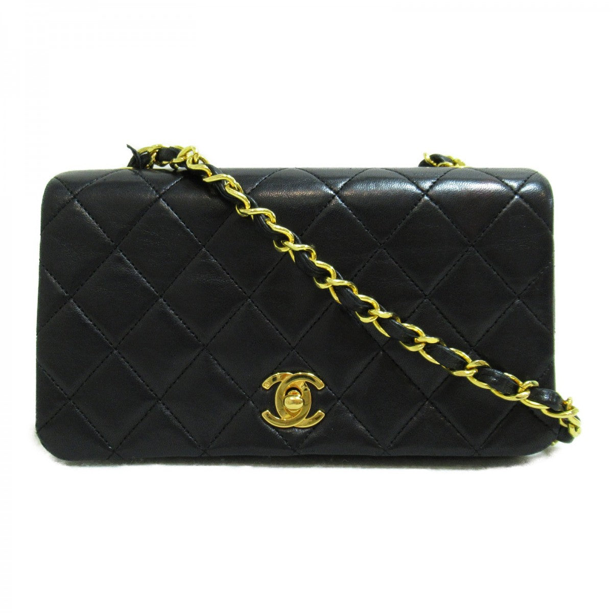 CC Quilted Leather Full Flap Bag A03568X01000