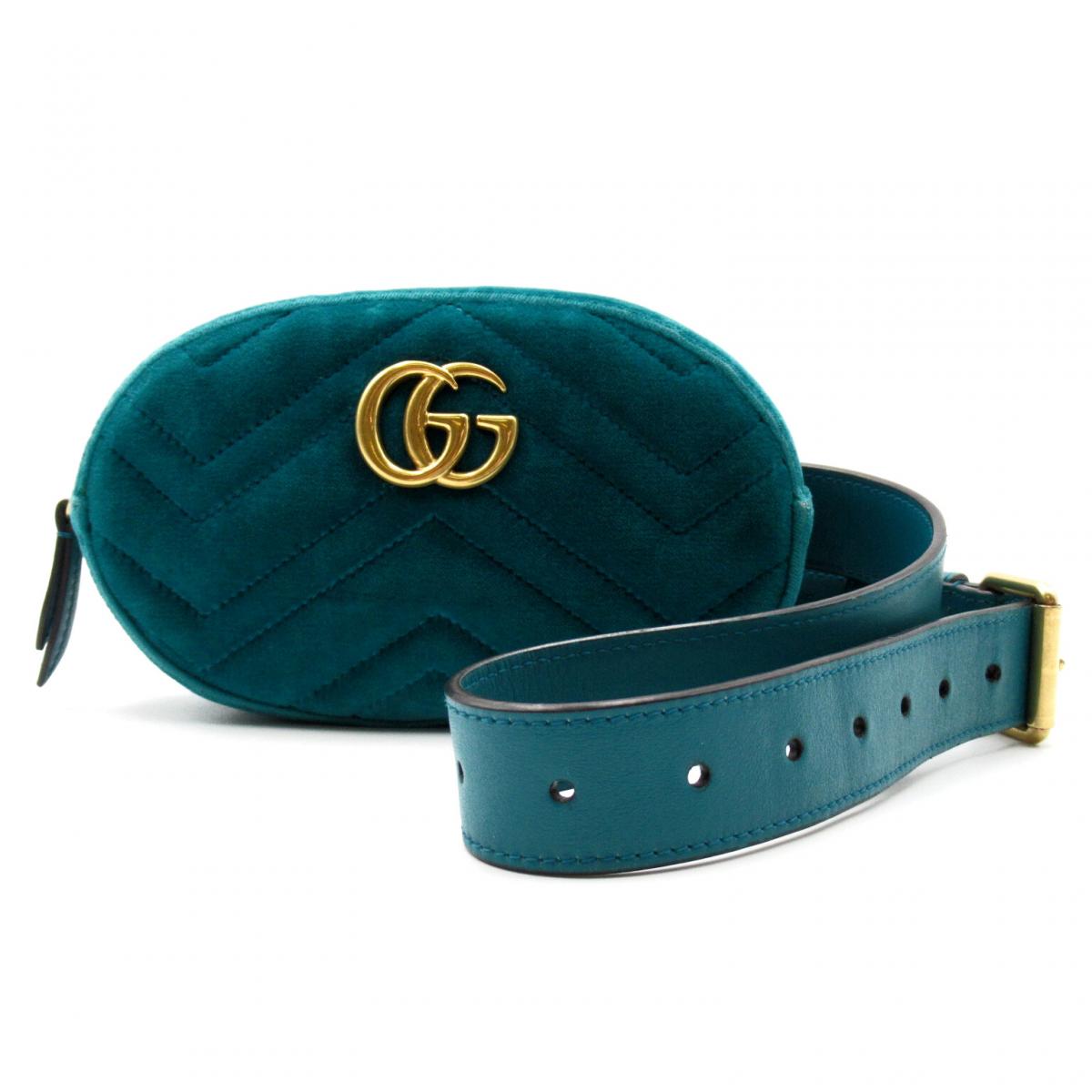 GG Marmont Velvet Belt Bag 476434