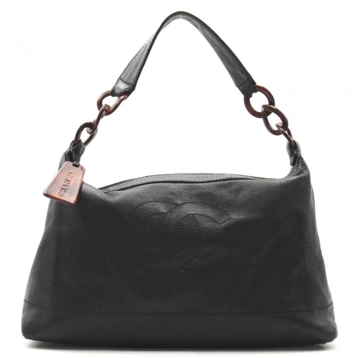 CC Leather Shoulder Bag