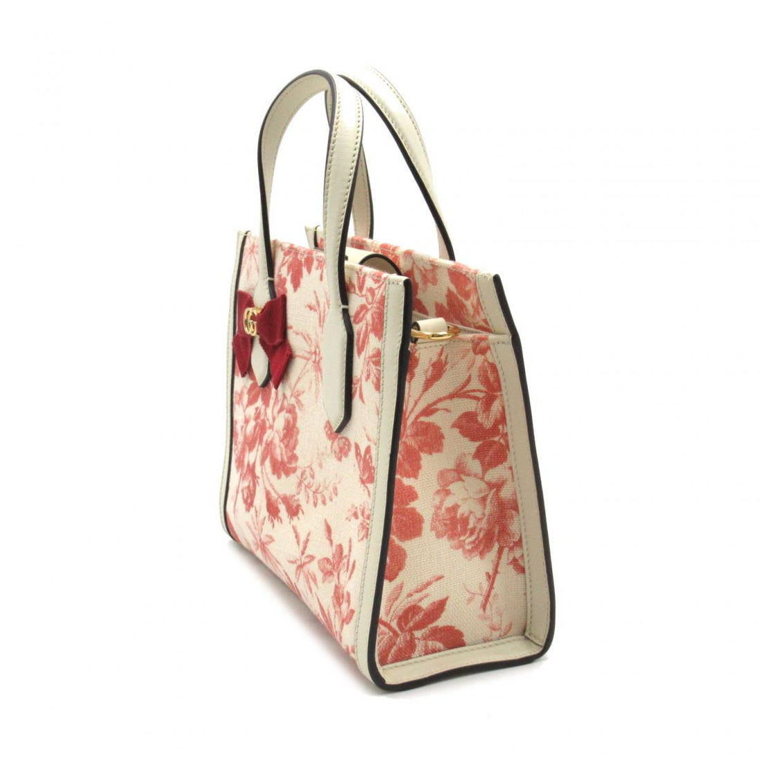 GG Ribbon Canvas Herbarium Handbag 443089