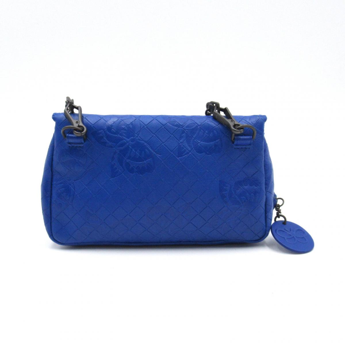 Leather Embossed Butterfly Chain Bag
