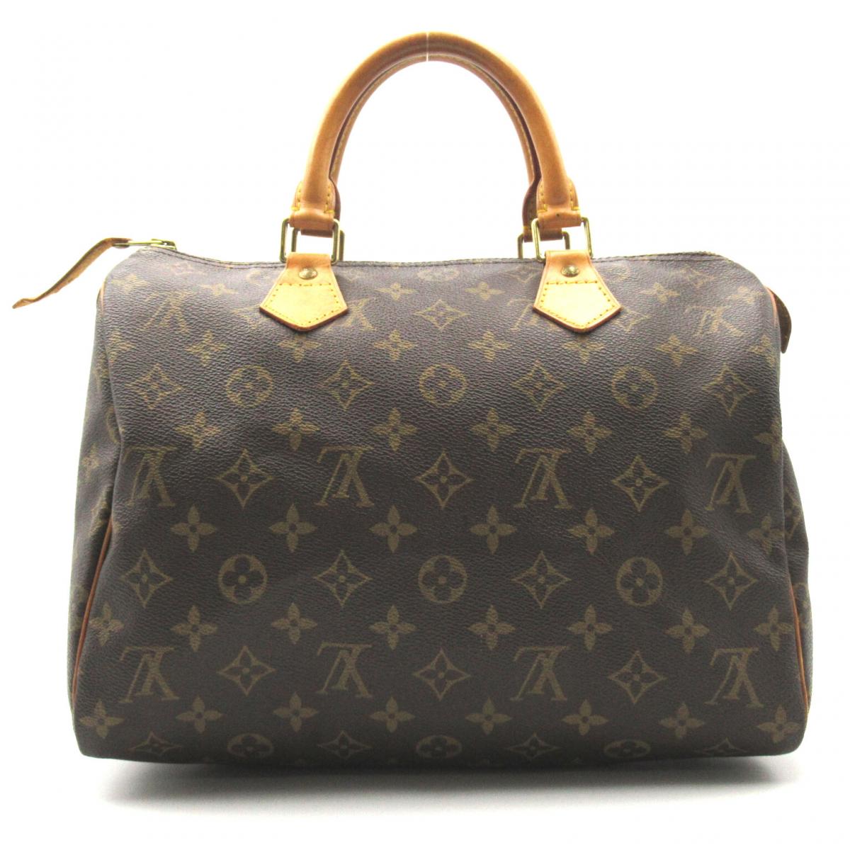 LOUIS VUITTON LV GHW Speedy 25 Handbag Boston Bag M41526 Monogram Brown Used