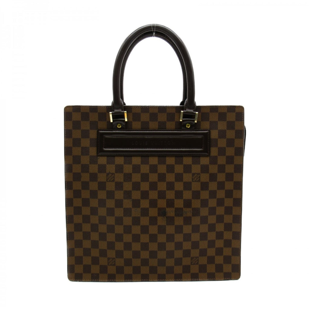 Louis Vuitton Brown Damier Ebene Venice Sac Plat GM Leather Cloth