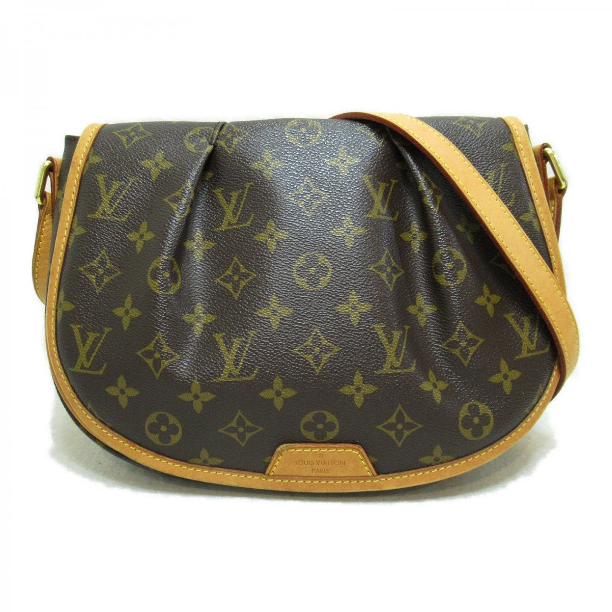 LOUIS VUITTON Monogram Menilmontant PM Shoulder Bag M40474 LV Auth