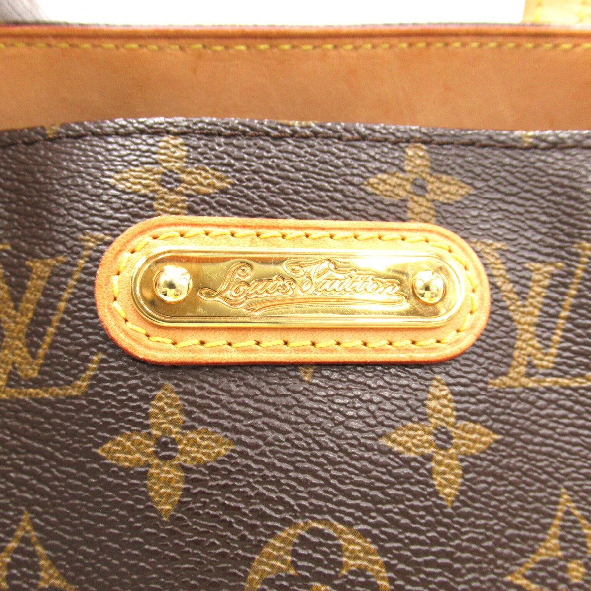 Louis Vuitton Wilshire MM M45644 Monogram Canvas Tote Handbag Brown