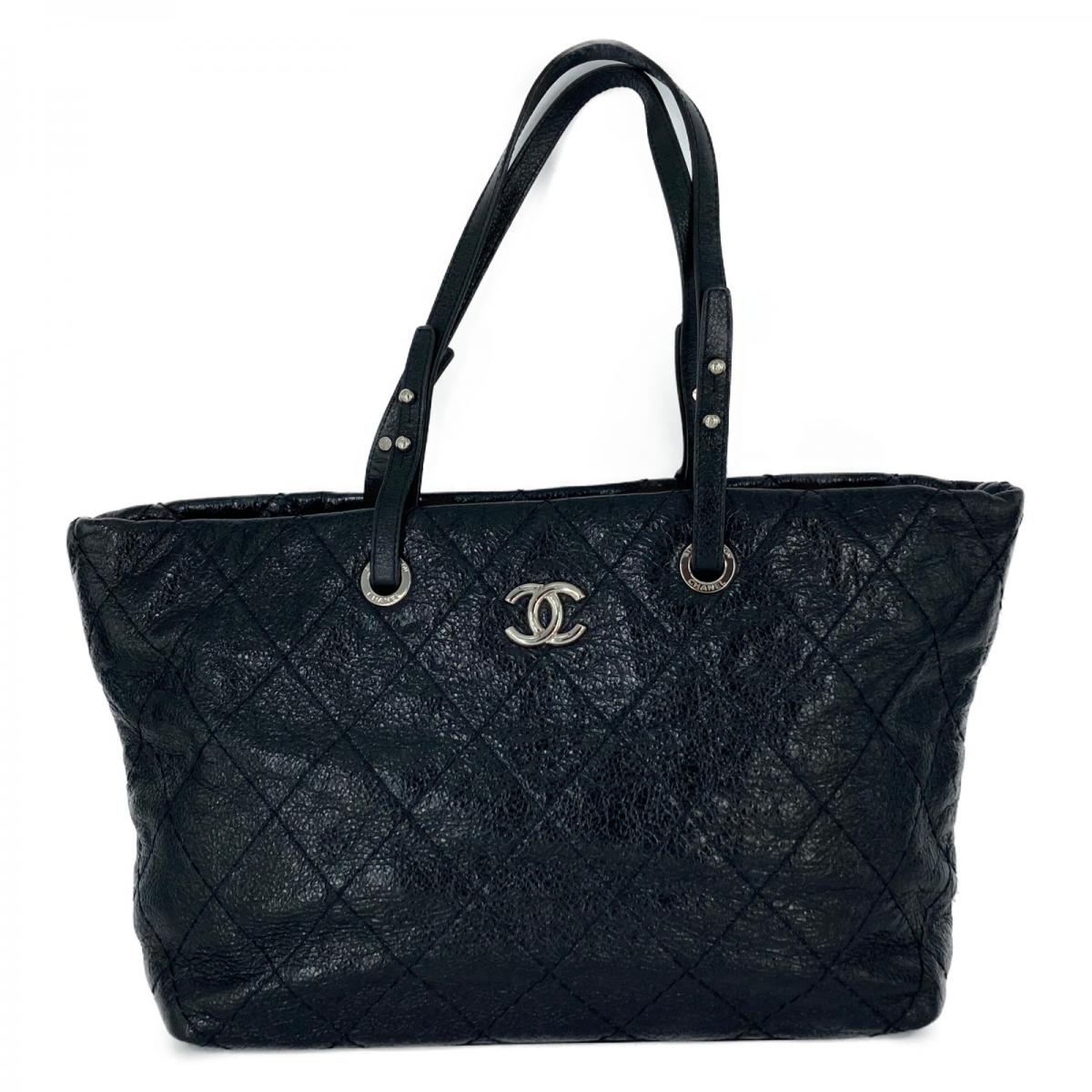 Quilted Leather Tote Bag A48019