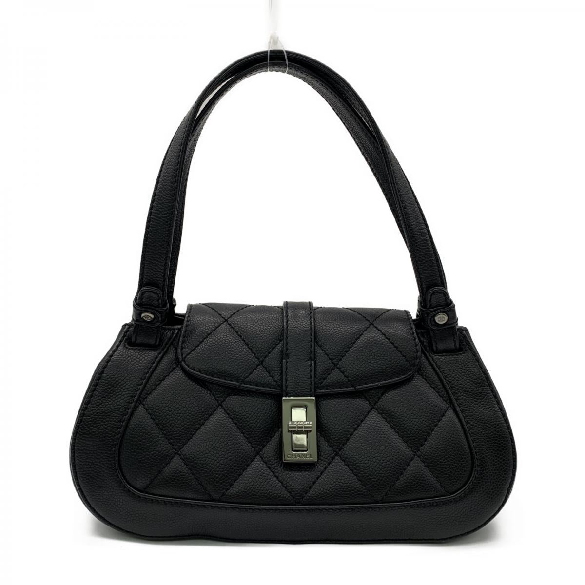 Mademoiselle Quilted Caviar Handbag