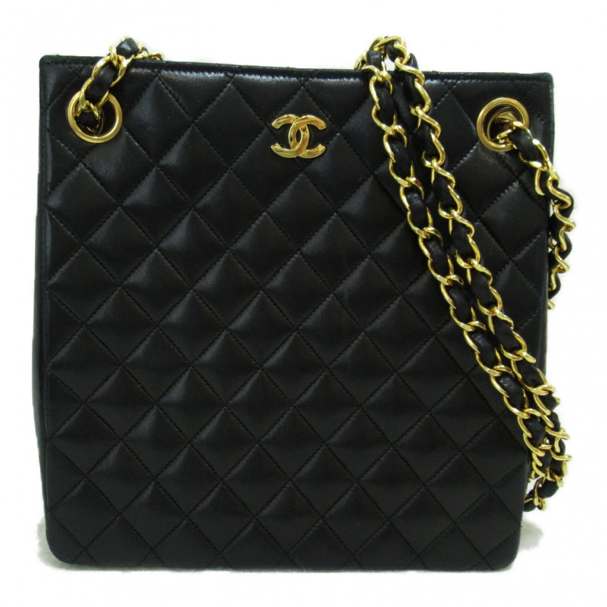 CC Quilted Leather Chain Tote