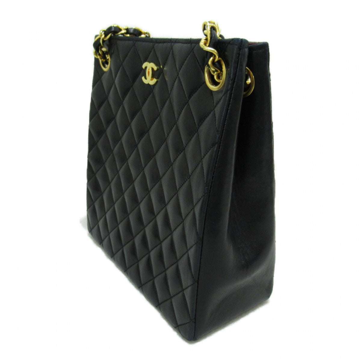 CC Quilted Leather Chain Tote
