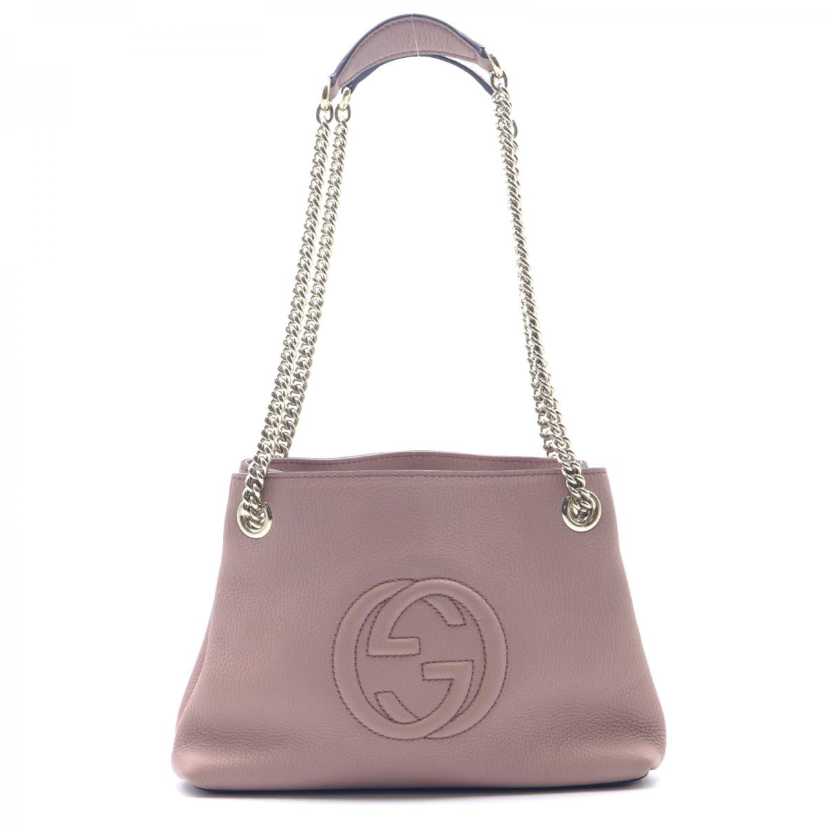 Leather Soho Chain Shoulder Bag 387043