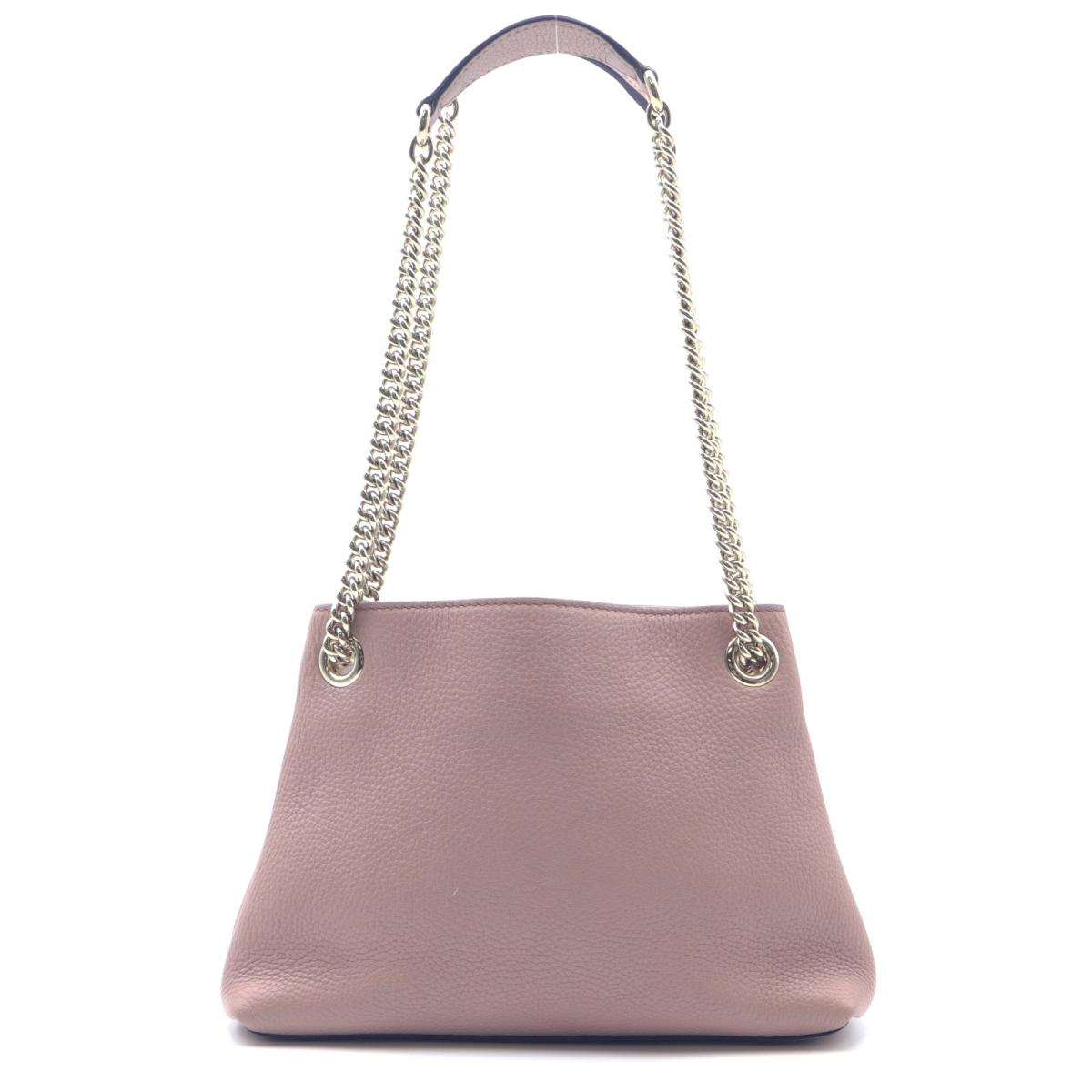 Leather Soho Chain Shoulder Bag 387043
