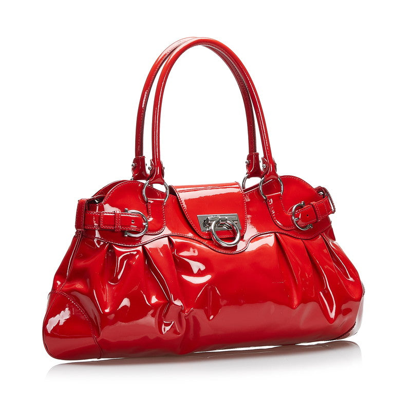 Gancini Marisa Patent Leather Shoulder Bag AB-21 5370