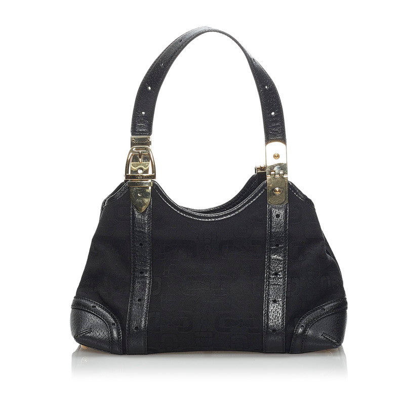 Gucci Horsebit Glam Shoulder Bag Canvas Shoulder Bag 145761 in Good condition