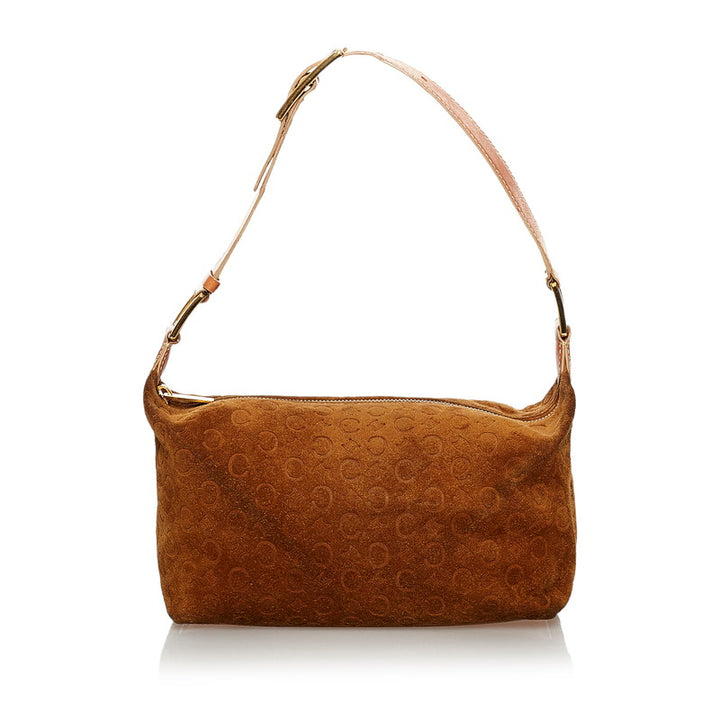 Macadam Suede Shoulder Bag