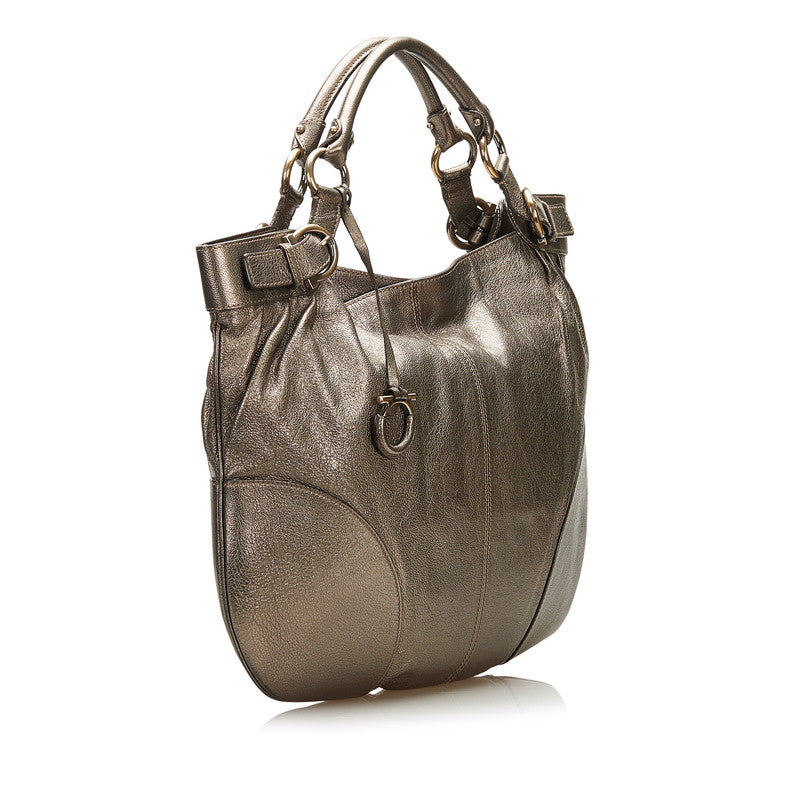 Gancini Leather Handbag FZ-21 B185