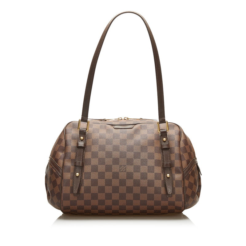 Louis Vuitton Damier Ebene Rivington PM Canvas Shoulder Bag N41157 in Good condition