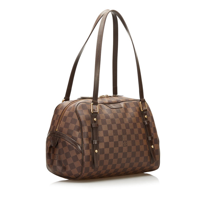 Louis Vuitton Damier Ebene Rivington PM Canvas Shoulder Bag N41157 in Good condition