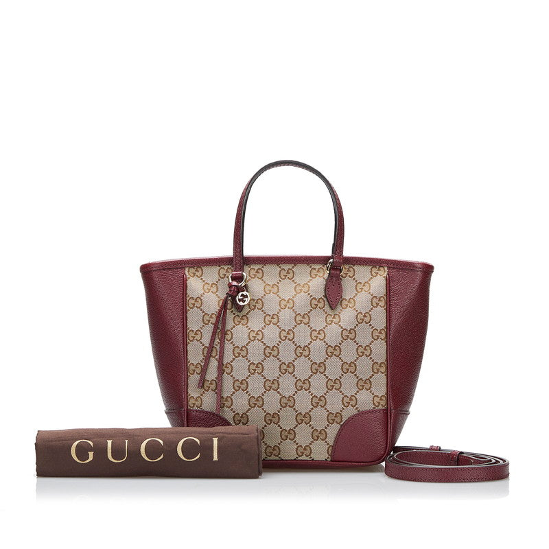 Gucci GG Canvas Bree Small 353121 Women's GG Canvas,Leather