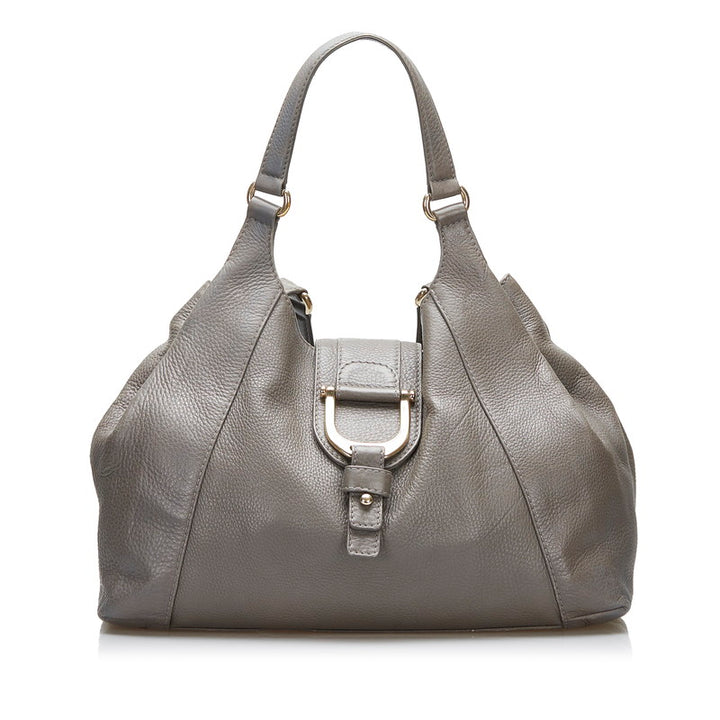 Leather Stirrup Shoulder Bag 268747