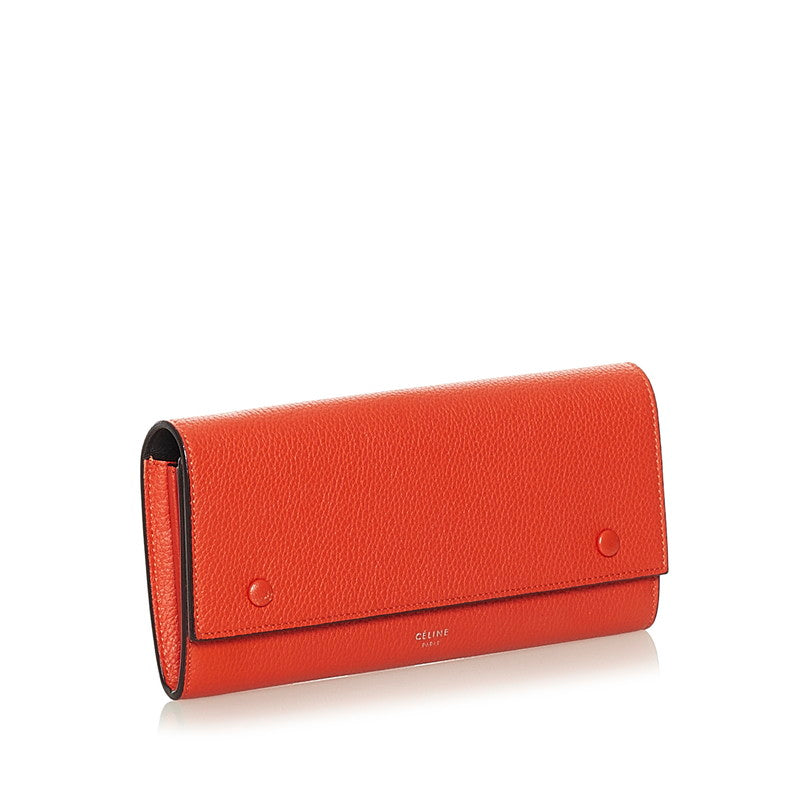 Leather Continental Flap Wallet