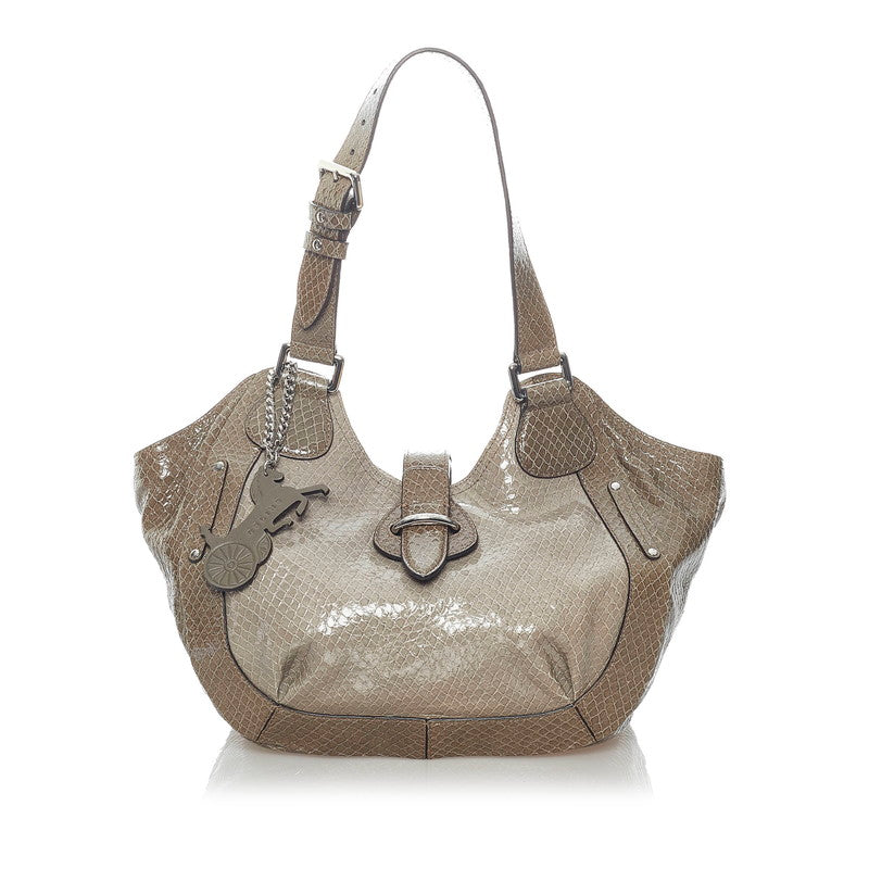 Embossed Leather Handbag