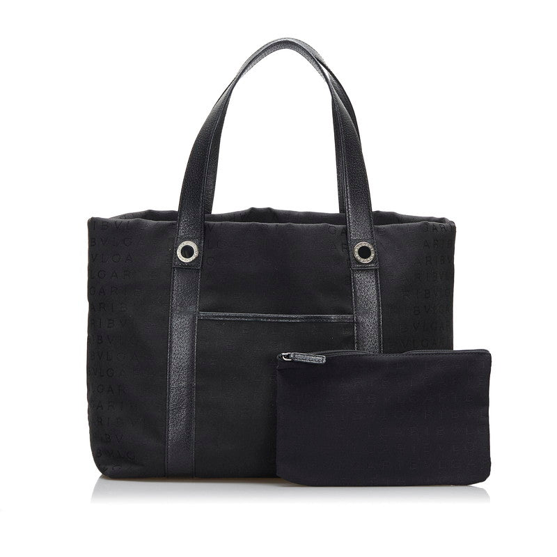 Logo Canvas Sophia Tote Bag with Pouch