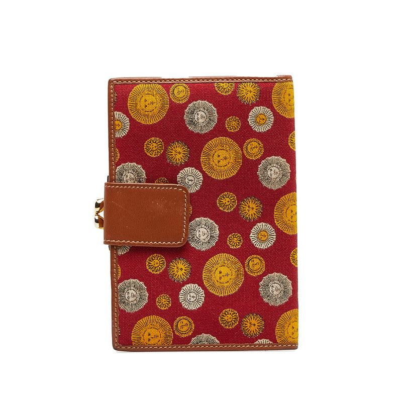 Printed Canvas Bifold Wallet 035 001
