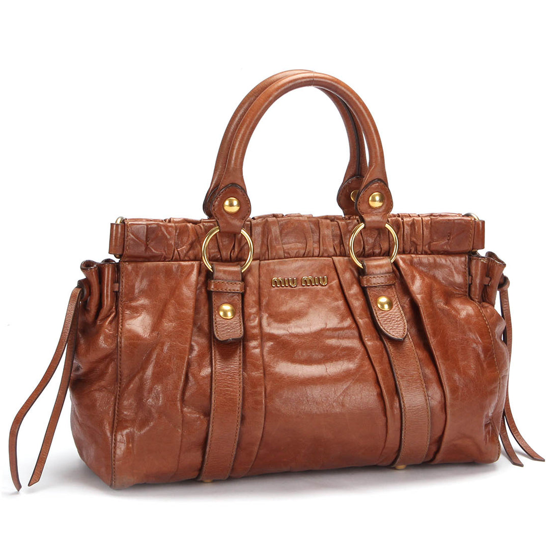 Vitello Lux Bow Handbag