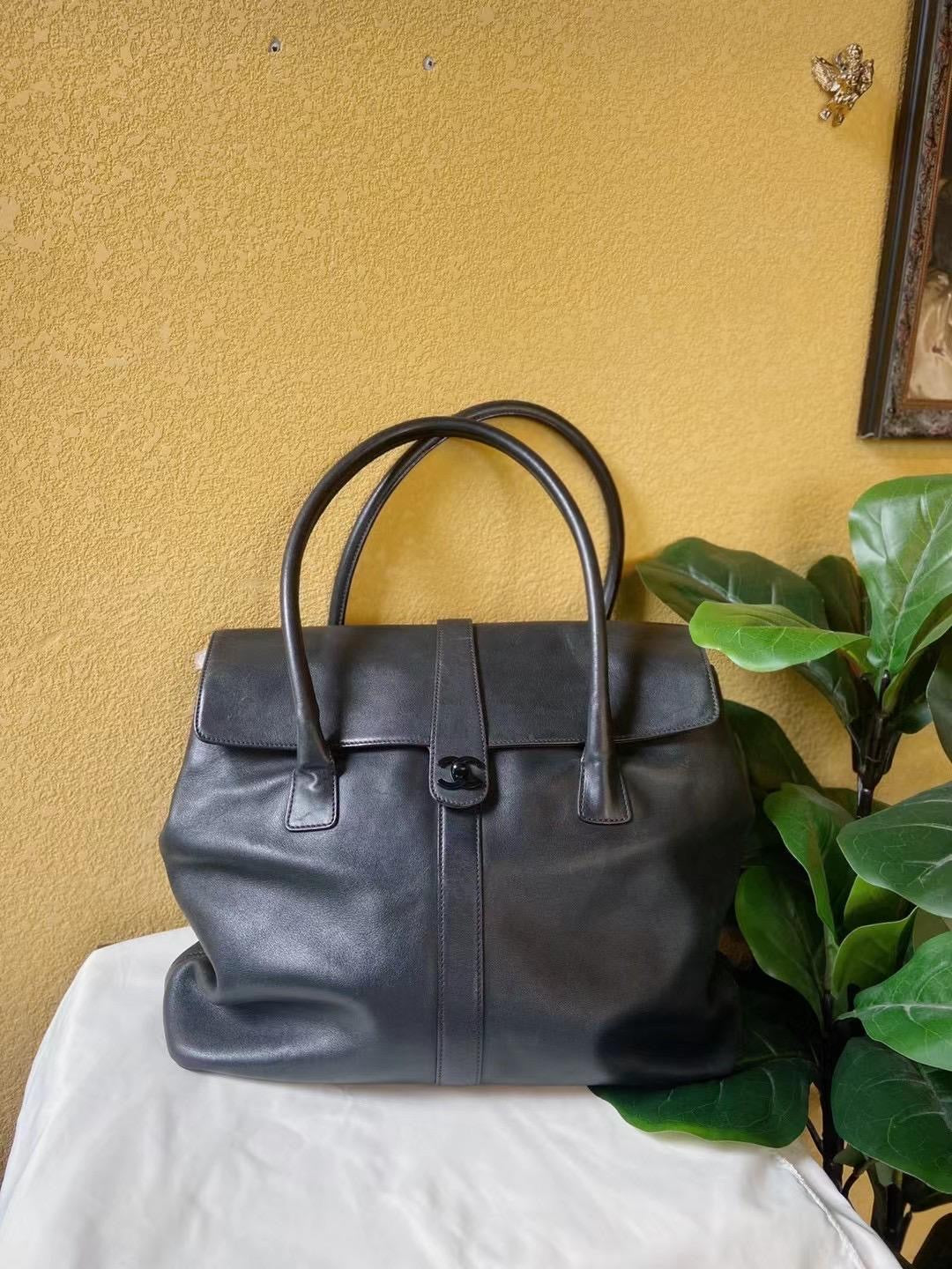 CC Lambskin Leather Handbag
