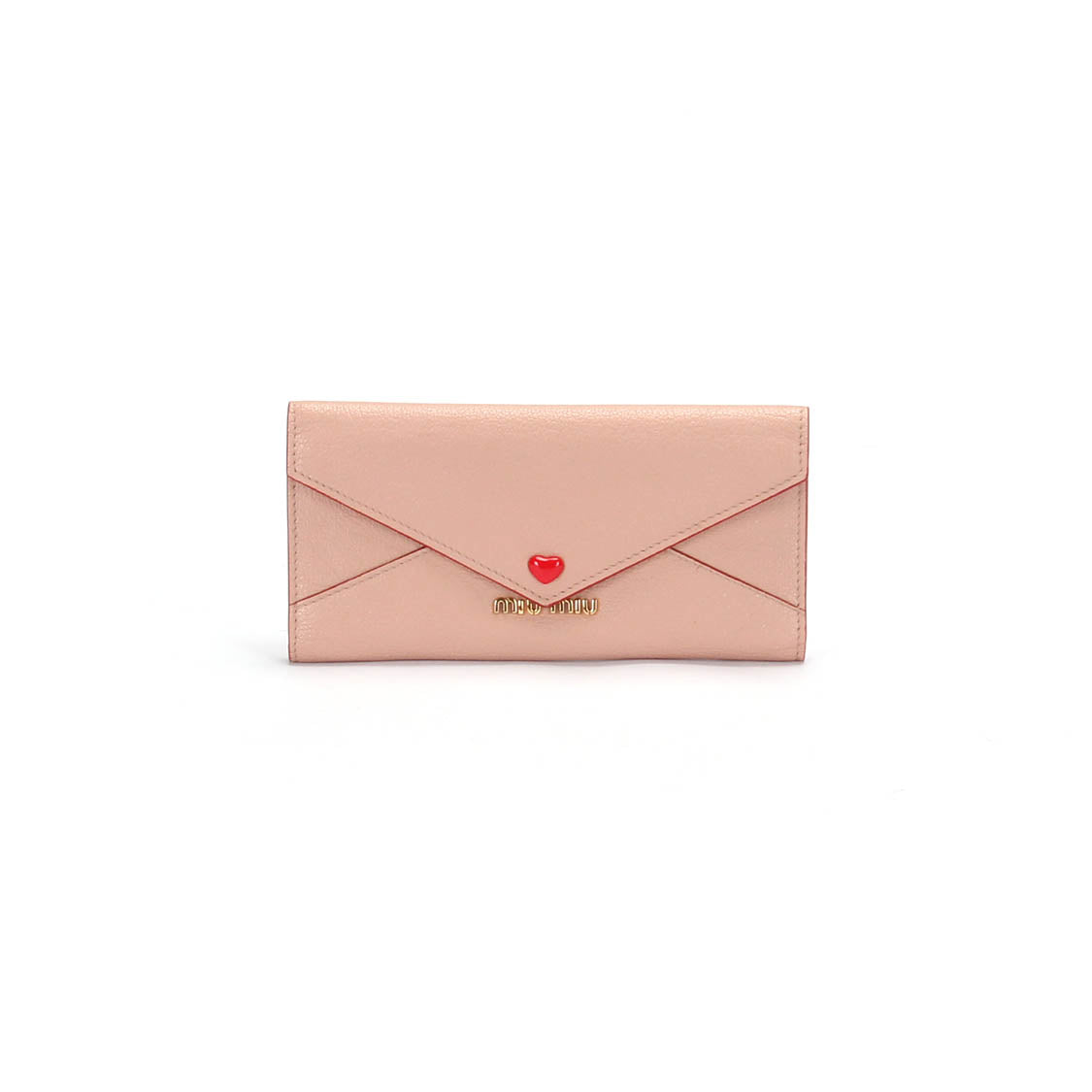 Love Envelope Leather Long Wallet