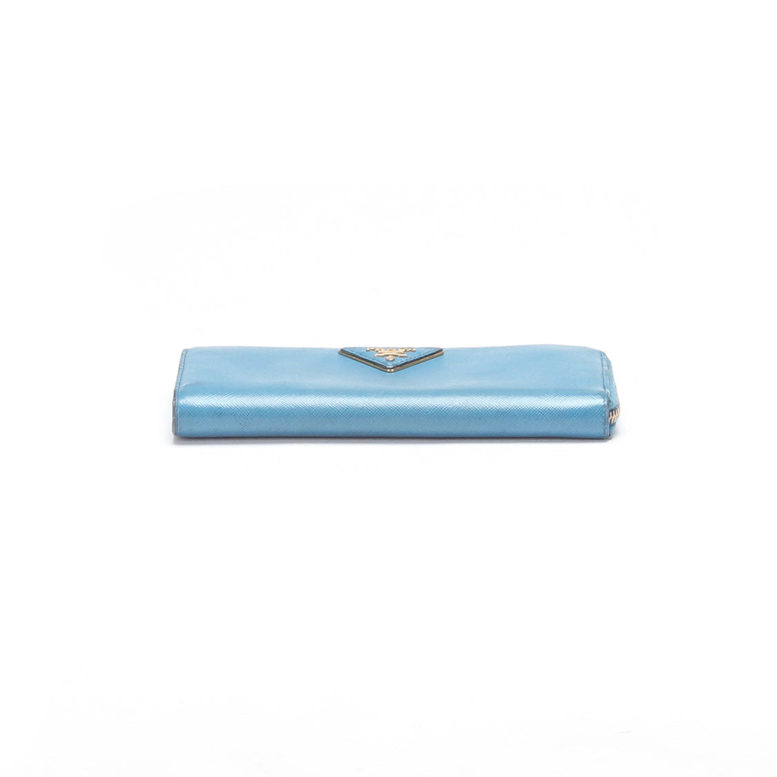 Saffiano Leather Zip Around Wallet