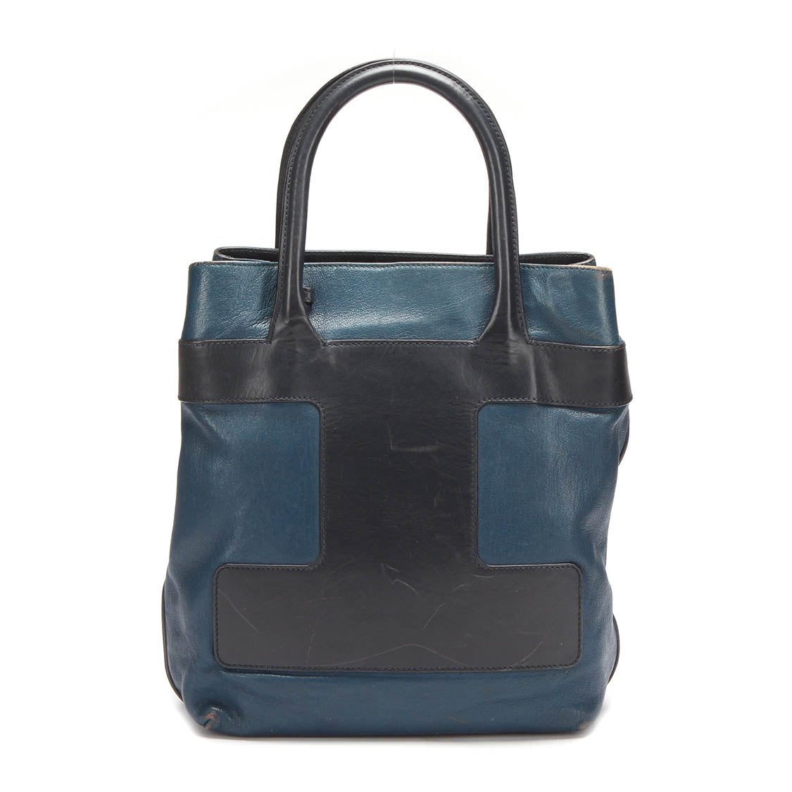 Bicolor Leather Handbag