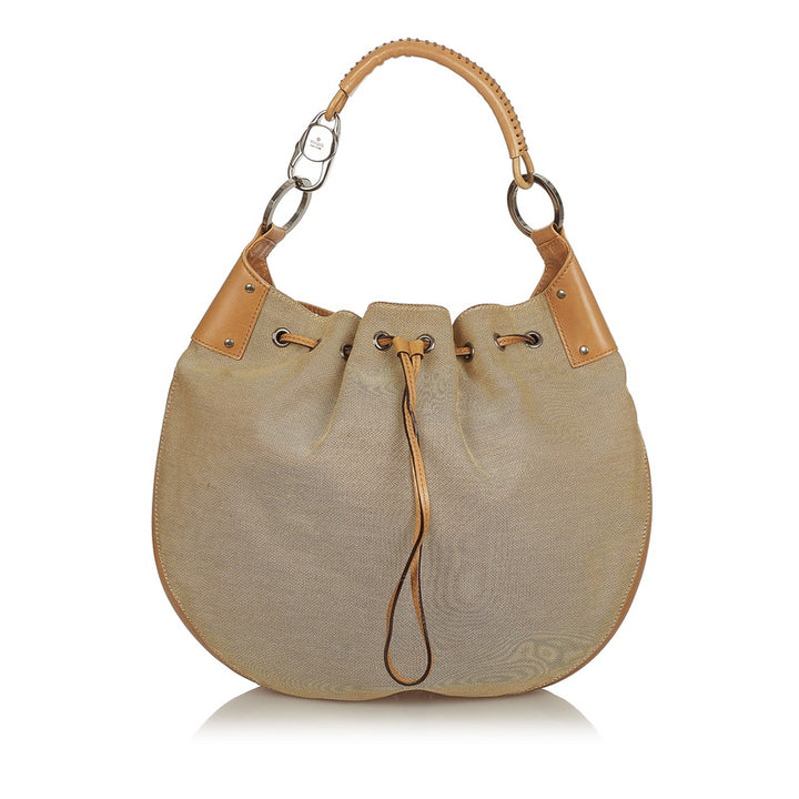 Canvas Drawstring Shoulder Bag 109210