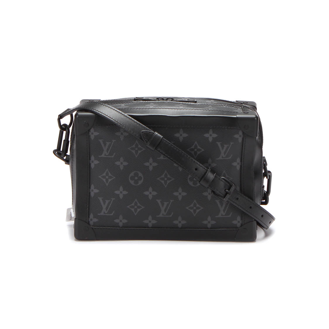 Louis Vuitton Monogram Eclipse Soft Trunk Crossbody Bag Black