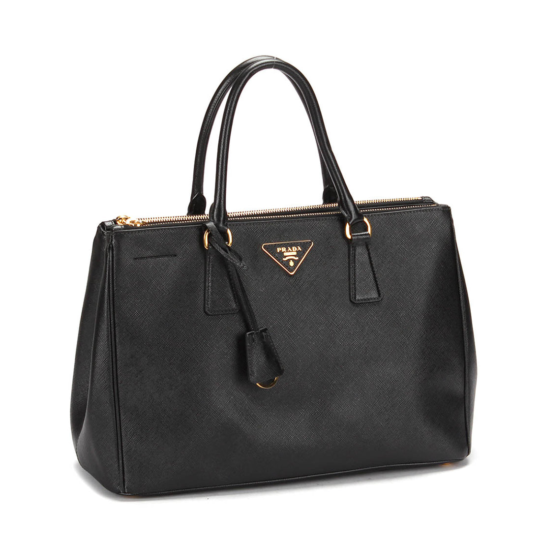 Saffiano Double Zip Galleria Tote Bag