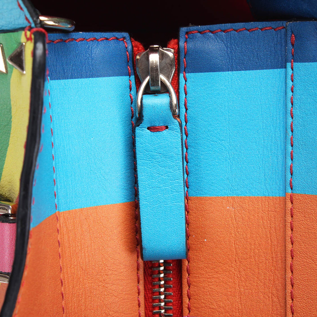 Rainbow Rockstud Tote Bag