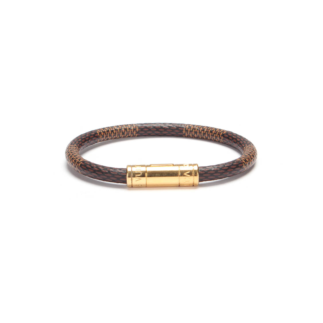 Louis Vuitton Damier Ebene Keep It Bracelet 17