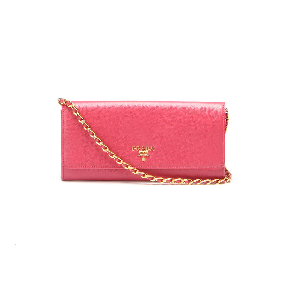 Saffiano Leather Wallet On Chain