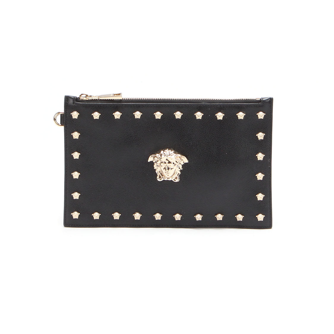 Leather Studded Clutch