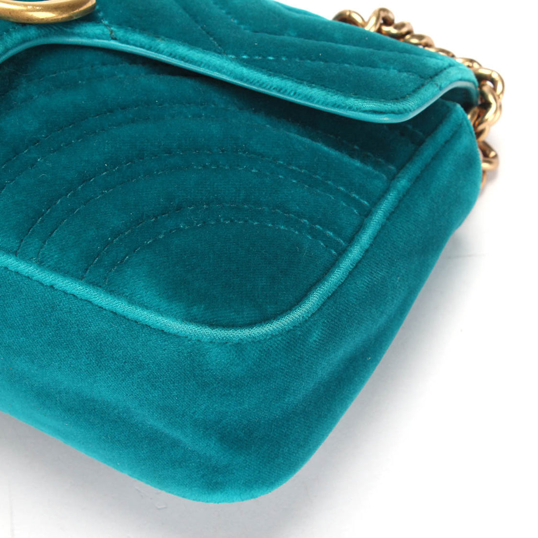 Mini GG Marmont Velvet Shoulder Bag 446744