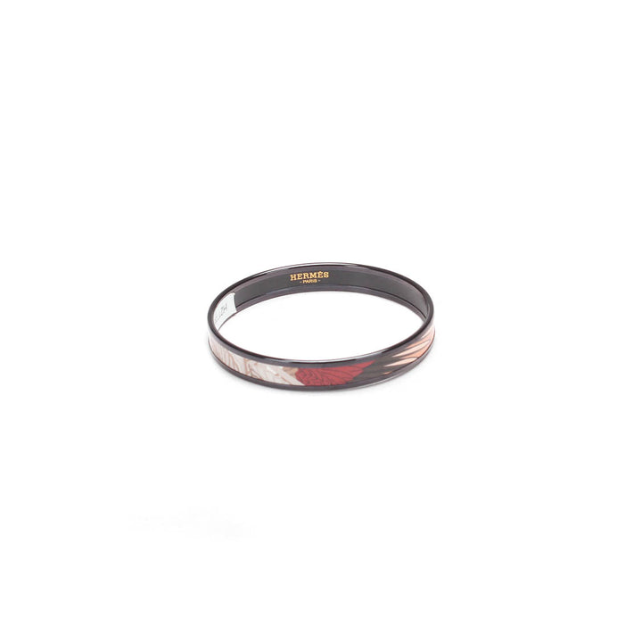 Narrow Printed Enamel Bangle