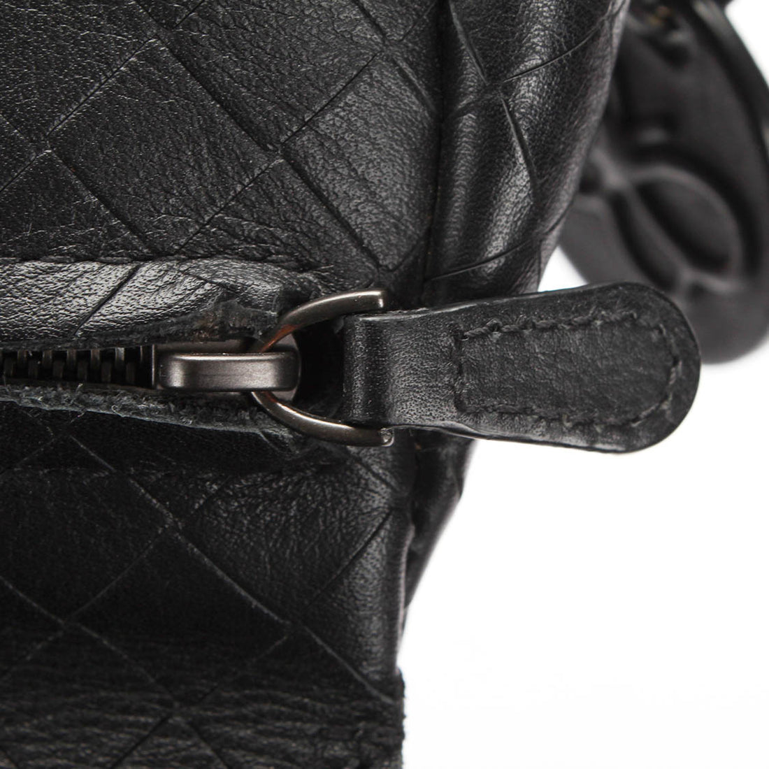 Intrecciato Leather Chain Bag