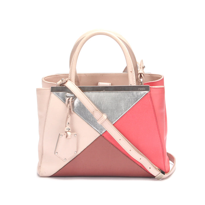 2Jours Colorblock Leather Handbag 8BH253