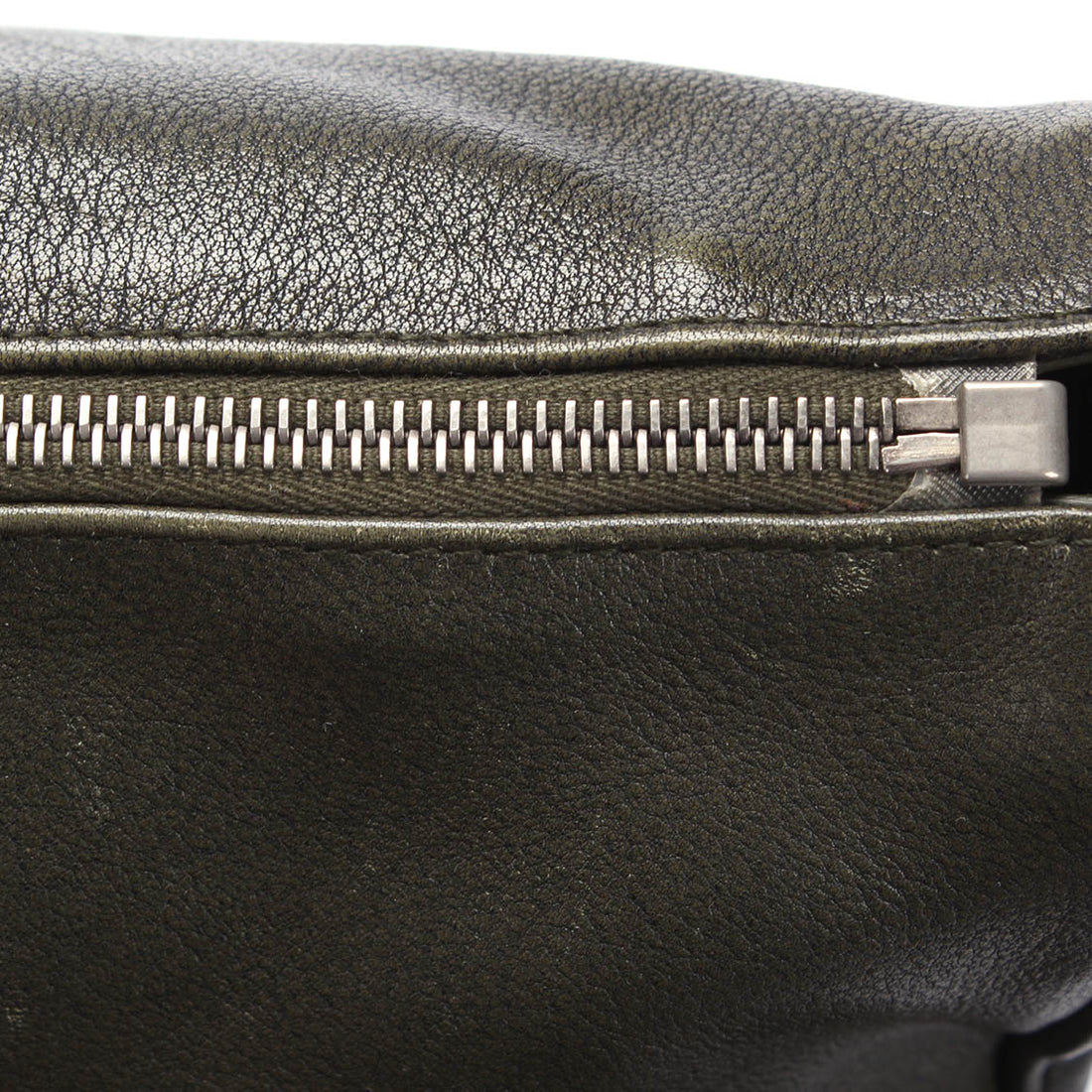 Intrecciato-Trimmed Leather Shoulder Bag