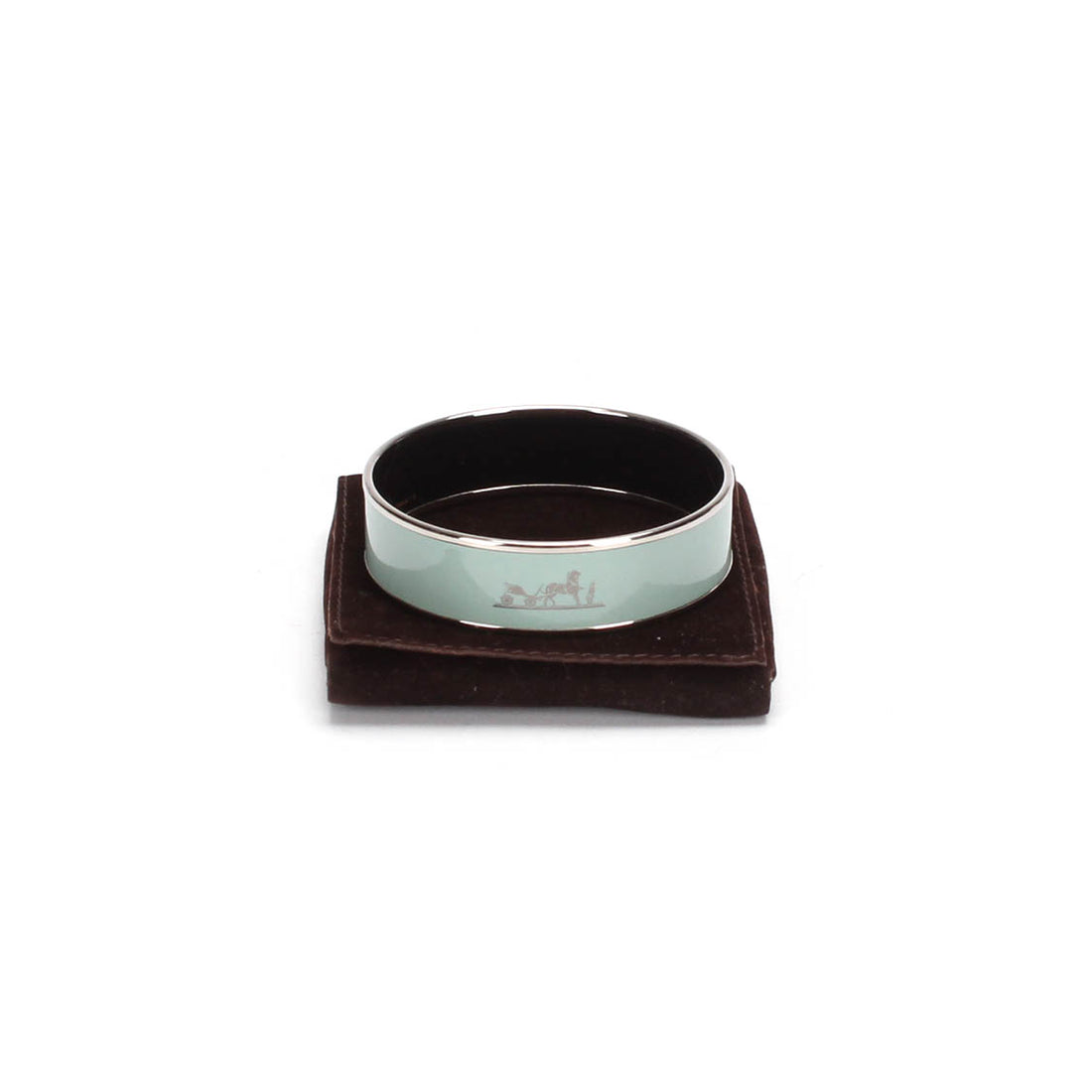 Wide Caleche Enamel Bangle