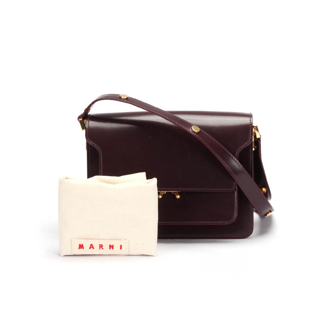 Trunk Leather Crossbody Bag